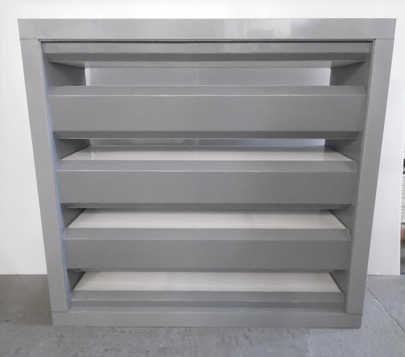 Fire retardent rectangular podded attenuator