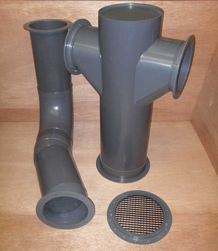 UPVC fabricated duct sections