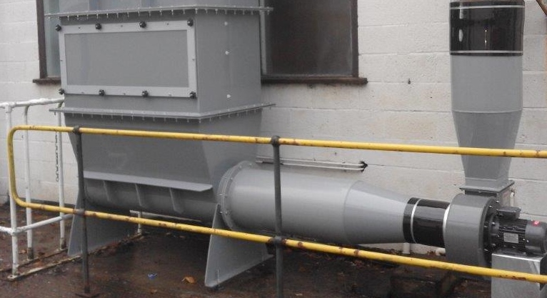 Fire Retardent Polypropylene Hepa filter box and associated ducting