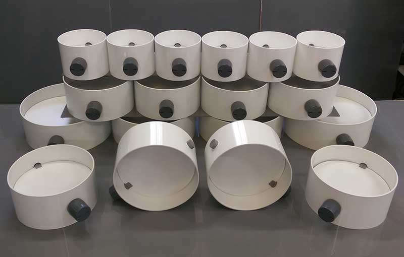 UPVC white dampers fabricated