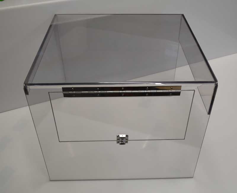 PETG guard with hinged access door